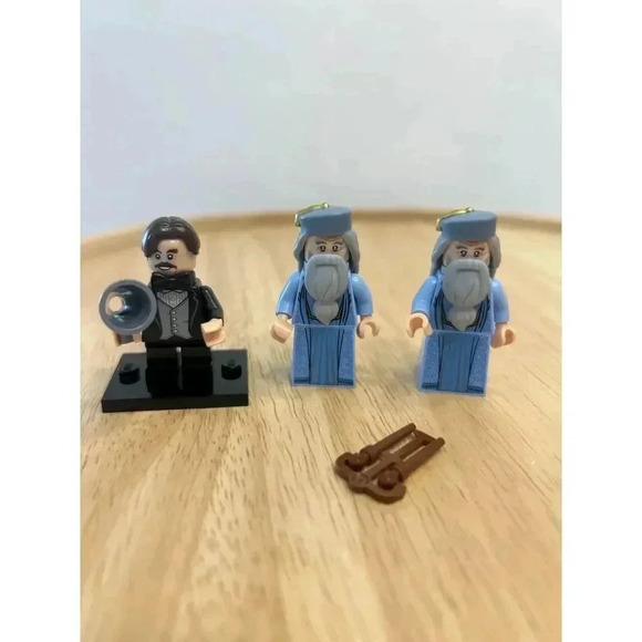Lot of 3 Lego Minifigures Harry Potter series - Albus Dumbledore & Pro Flitwick - Picture 1 of 4